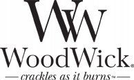 Свеќа WoodWick Santal Myrrh, дрвенеста и блага арома, 180 часа, бела