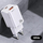 Karikues mur Usams T43 US-CC144, 33W, 1x USB A 1x USB C, i bardhë