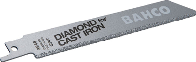 Teh sharre reciproke Bahco 3946, 150mm, me grit diamanti për gize, gri