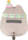 Lodër pellushi Pusheen, maskotë me shall dhe kapuç, 24 cm, gri