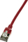 Мрежен кабел LogiLink Slim, Cat6a U/FTP, 1 m, црвен