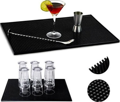 Tapet për tharjen e enëve Iso Trade Dish Drying Mat, që mblidhet me rrotullim, kundër rrëshqitjes, gri