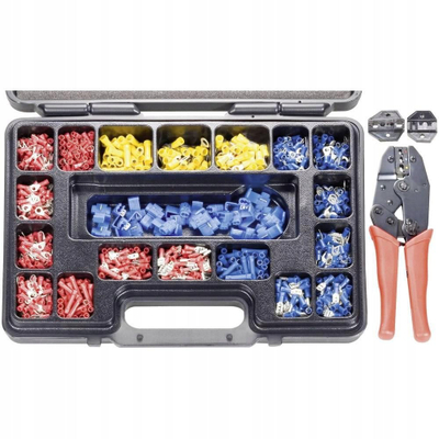 Сет кр имп клешти Toolcraft 820927, 1004 стеги, за електрични конектори