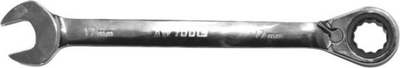 Çelës kombinues me racë AWTools AW40535, 19mm, çelik CrV, argjendtë