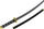 Lodër shpatë samurai Leantoys Katana, 60cm, me këllëf, shumëngjyrëshe