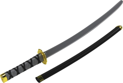 Lodër shpatë samurai Leantoys Katana, 60cm, me këllëf, shumëngjyrëshe