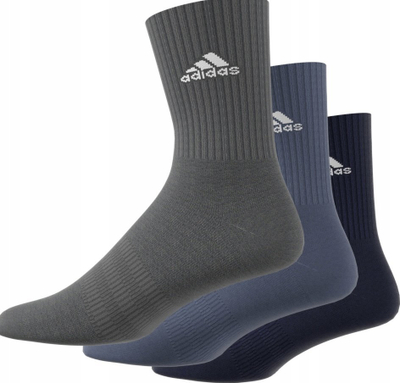 Çorape Adidas Performance Cushioned Crew Socks 3PP IP2634, set me 3 palë, sportive, me ngjyra neutrale