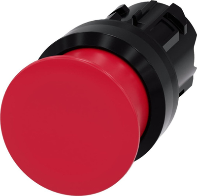 Buton sigurie Siemens 3SU1000-1AD20-0AA0, 22mm, plastikë, i kuq