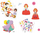Set ngjitësash për fëmijë Djeco Princess, 24 figura, 70 aksesorë, shumëngjyrësh