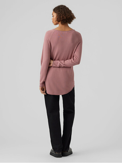 Triko VERO MODA VMNELLIE Relaxed Fit, rozë