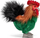 Kukull pelushi Animigos Mascot Rooster, gjel si i vërtetë, 30cm, shumëngjyrësh