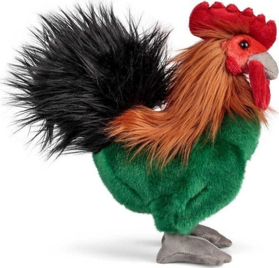 Kukull pelushi Animigos Mascot Rooster, gjel si i vërtetë, 30cm, shumëngjyrësh