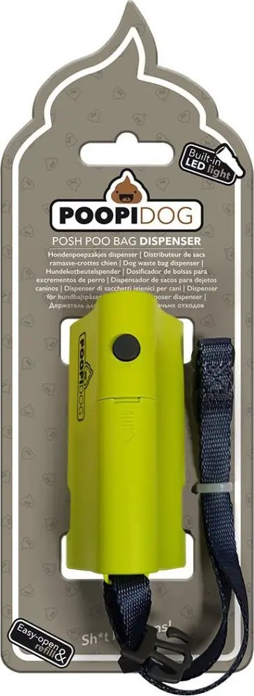 Dispenzer qesesh për jashtëqitje Duvoplus LED, me dritë, portativ, blu