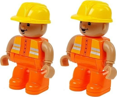 Lodër kamion tipper me telekomandë R/C Bricks, 20 x 12 cm, gri e verdhë