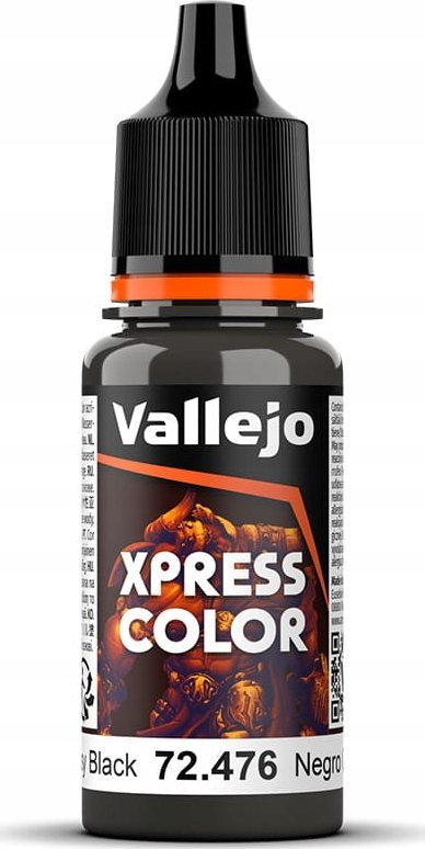 Bojë akrilike Vallejo Game Color Xpress VJP72476, 18 ml, Greasy Black, mat