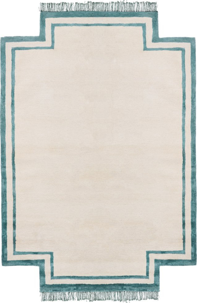 Тапет Beliani BERWARI, 160x230 cm, вискоза волна, светло беж