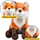 Lodër pelushi Plush Mascot, dhelpër, 23cm, kafe xhenxhefili
