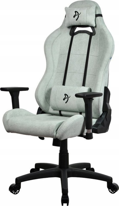 Гејминг стол Аrozzi Torretta SoftFabric, ергономски, бисерно зелена