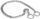 Qafore metalike për stërvitje qeni Dingo Chain Collar Choke Short Link, 2.5 mm, 50 cm, argjend