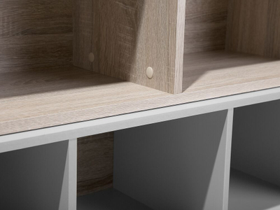 Raft librash ALLOA Bookcase, 15 ndarje, dru i çelët