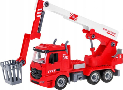 Set loje zjarrfiksa Yiwan Toys Fire Brigade 2 in 1, kamion me drita edhe zëra, helmetë edhe gjojna, shumëngjyrësh