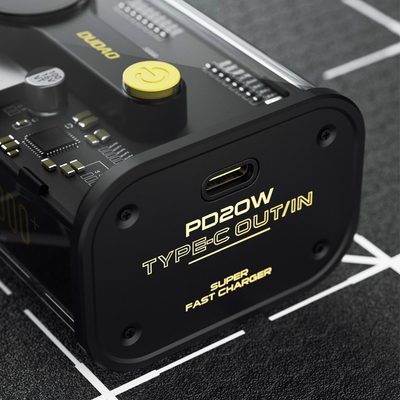 Power bank Dudao K16, 10000mAh, 22.5W PD, transparent i zi
