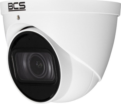 Kamerë dome IP BCS BCS-L-EIP58VSR4-Ai1(2), 8MP, zoom i motorizuar 2.7–12mm, e bardhë