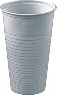 Чаши пластични без марка, 200 ml, 100 парчиња, бели