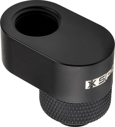 Adapter offset për ftohje me ujë Barrow, G1/4 mashkull në G1/4 femër, zhvendosje 14 mm, i zi