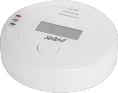 Detektor monoksidi karboni SafeMi SHC-07, me ekran, me alarm 85dB, i bardhë