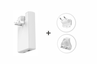 Karikues Swissten GaN USB-C + USB-A, 45W, me priza të ndërrueshme