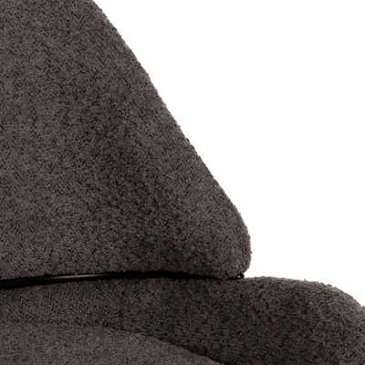 Stol mesatar 55x62x105Hcm (HM8586.01), gri/ zezë