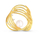 Broshë për femra JwL Luxury Pearls JL0846, e artë