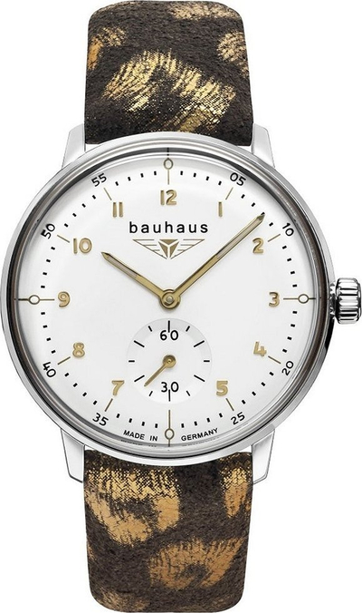 Orë dore Bauhaus Classic 20371, quartz, 35mm, me faqe ore të bardhë