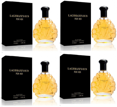 Парфем за жени Fine Perfumery Laghmani's Oud Black, тоалетна вода, 100 ml, златна
