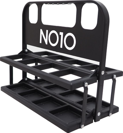 Кошница за спортски шишиња NO10 BCR PR8, 8 шишиња, склоплива, црна
