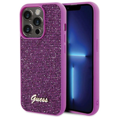 Kapak telefoni Guess GUHCP15LPMSDGSF, për iPhone 15 Pro 6.1", hardcase, fuchsia