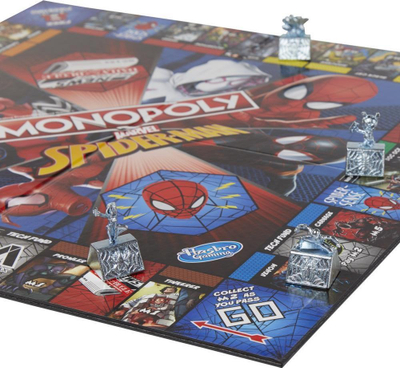 Lojë tavoline Hasbro Monopoly Marvel Spider Man, 2 6 lojtarë, mbi 8 vjeç, shumëngjyrëshe