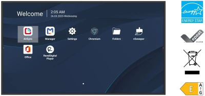 Ekran profesional Viewsonic Wireless Display 86", 4K, digital signage, i zi