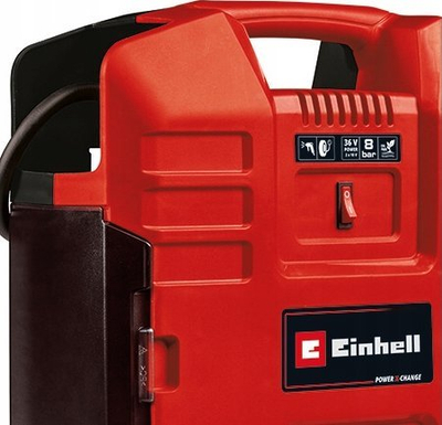 Kompresor pa kabllo Einhell TE-AC 36/8 Li OF Set Solo, 8 bar, Power X-Change, i kuq