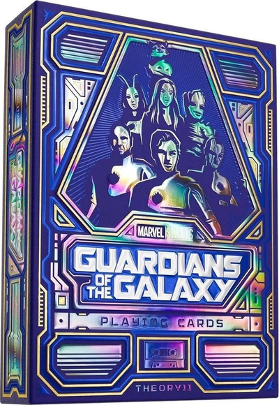 Карти за игра Theory11 Guardians of the Galaxy, стандардна покер големина, премиум дизајн, повеќебојни