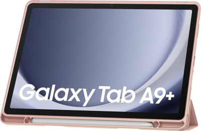 Mbrojtëse tablet Tech-Protect SmartCase Pen Galaxy Tab A9+ 11", me kllëf stylus, rozë