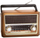 Radio portative LTC Elma Retro BT LXLTC118UBT, FM AM SW, Bluetooth, kafe