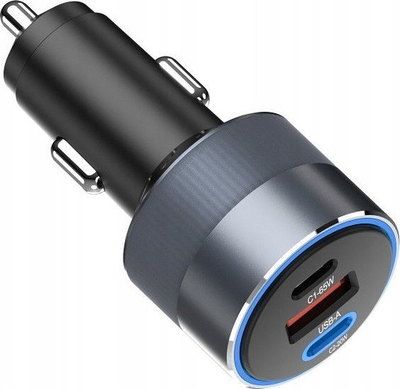 Karikues makine Forcell F-Energy Alu, 2x USB C, USB A, 85W, i zi