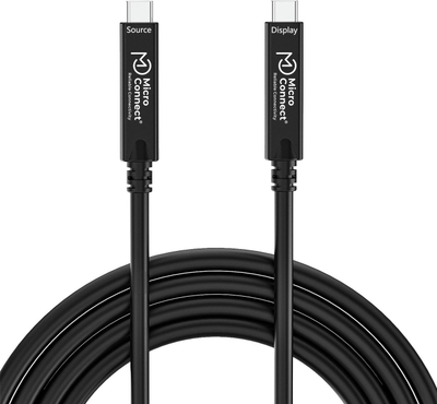 Kabllo USB C në USB C Microconnect, 5m, e zezë