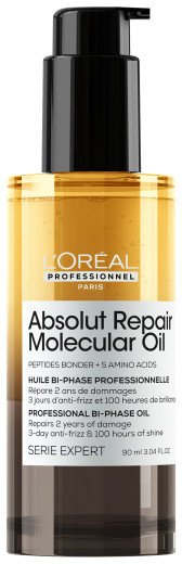 Vaj flokësh L'Oreal Professionnel Absolut Repair Molecular, dy-fazor, 90ml
