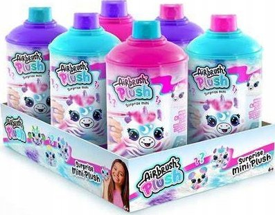 Set kreativ Canal Toys Style 4 Ever Airbrush Plush Surprise Mini, lodër pelush për ngjyrosje, me markera dhe shabllone, shumëngjyrësh