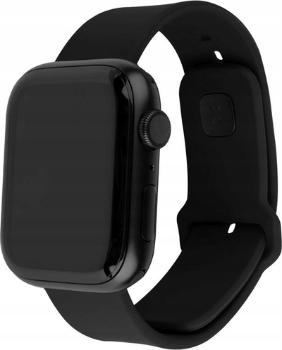 Rrip dore FIXED Silicone Strap Set për Apple Watch Ultra 2 49mm, silikon, që s’e zë uji, i zi