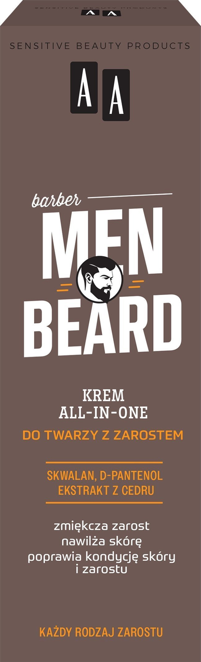 Krem fytyre për mjekër AA Men Beard All in One, 50ml, për lëkurë mashkullore