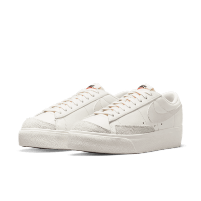 Патики Nike Blazer Low Platform Sail Grey за жени, кожа, крем сиво